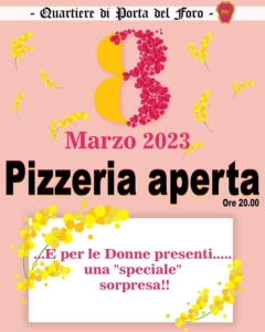 8 marzo 2023 - Quartiere di porta del foro